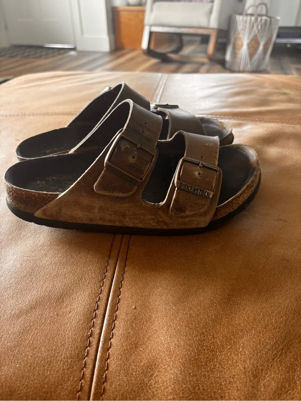 Birkenstock Arizona 37 Narrow Camel brown.